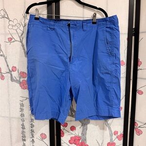 Chaps Blue Flat Front Shorts Casual Style